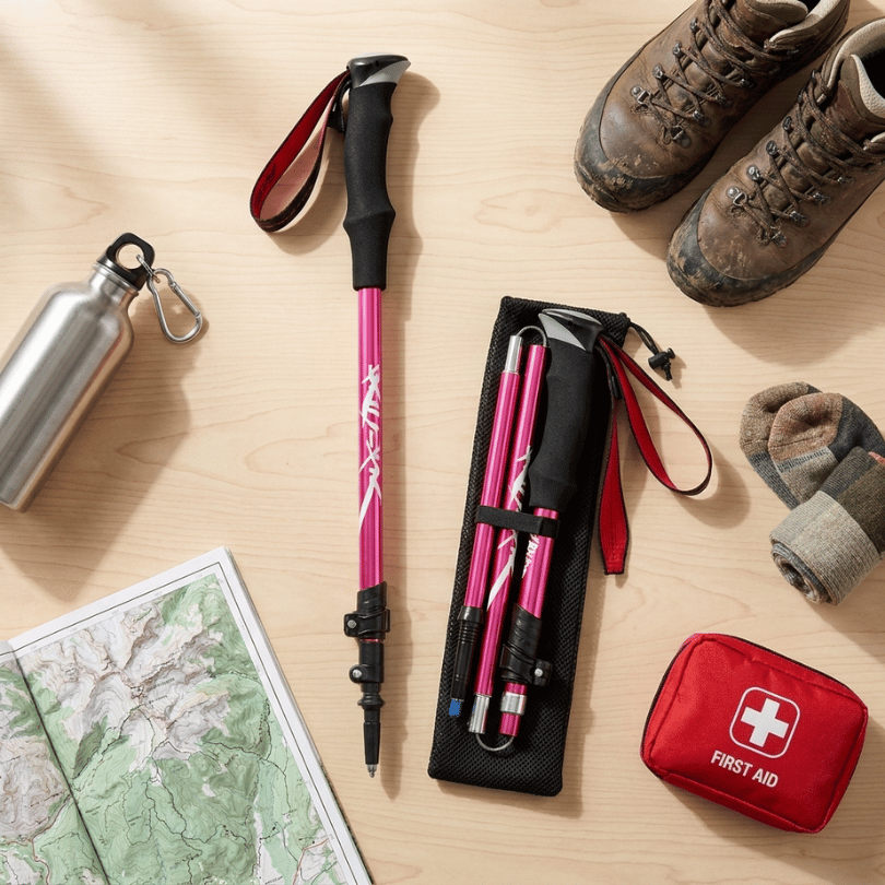 Foldable Trekking Poles Adjustable – Lightweight Hiking Sticks