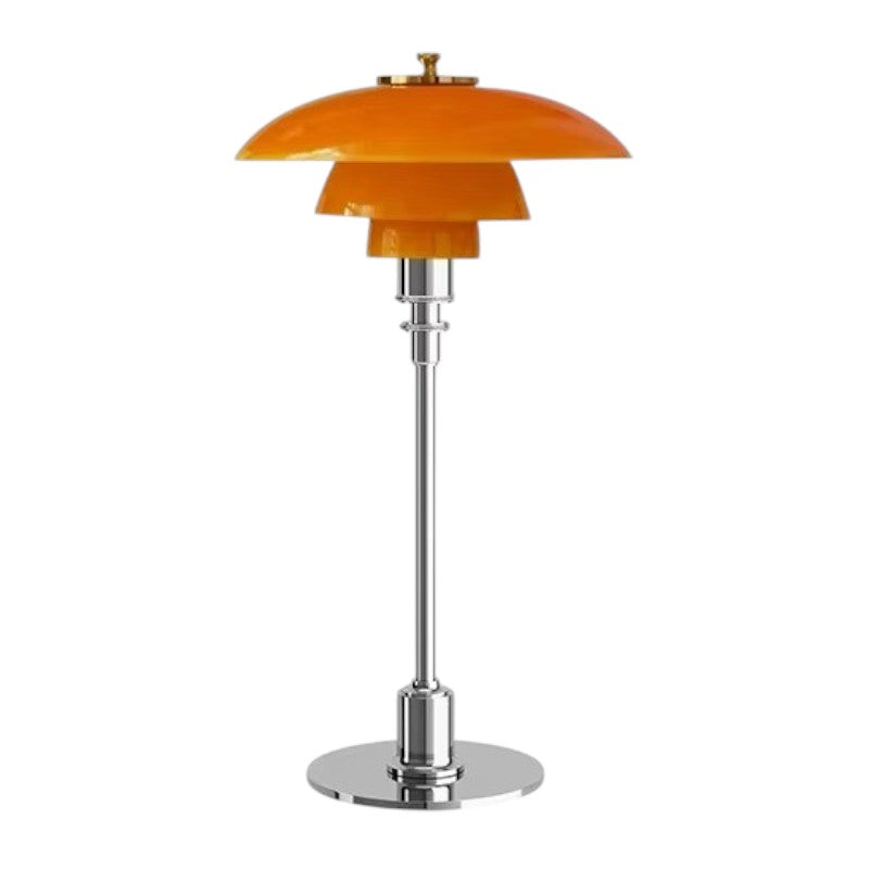 Amber Glass Table Lamp – Scandinavian Minimalist Design 8