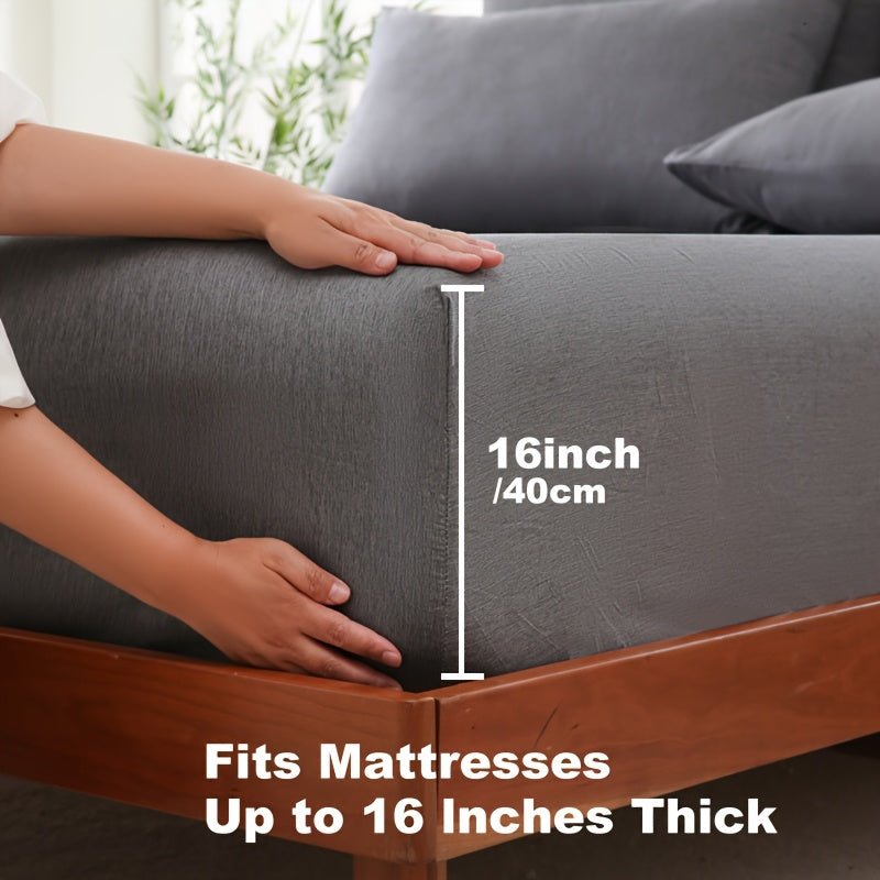 Bamboo Fiber Fitted Sheet — Cooling Breathable Luxury Bedding 14