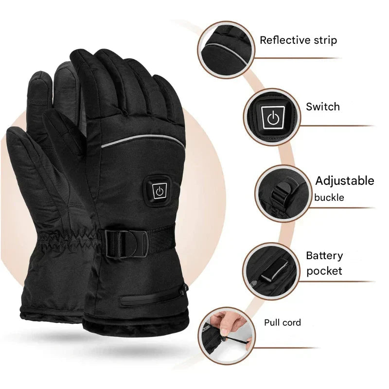 Rechargeable Heated Gloves Waterproof — 3 Heat Settings 7