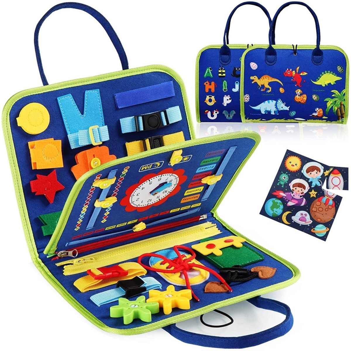 Montessori Toys Activity Board — 15 Sensory Skills for Kids 12