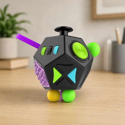 Fidget Toy Cube — 6 & 12 Sided Antistress Sensory Cube 6