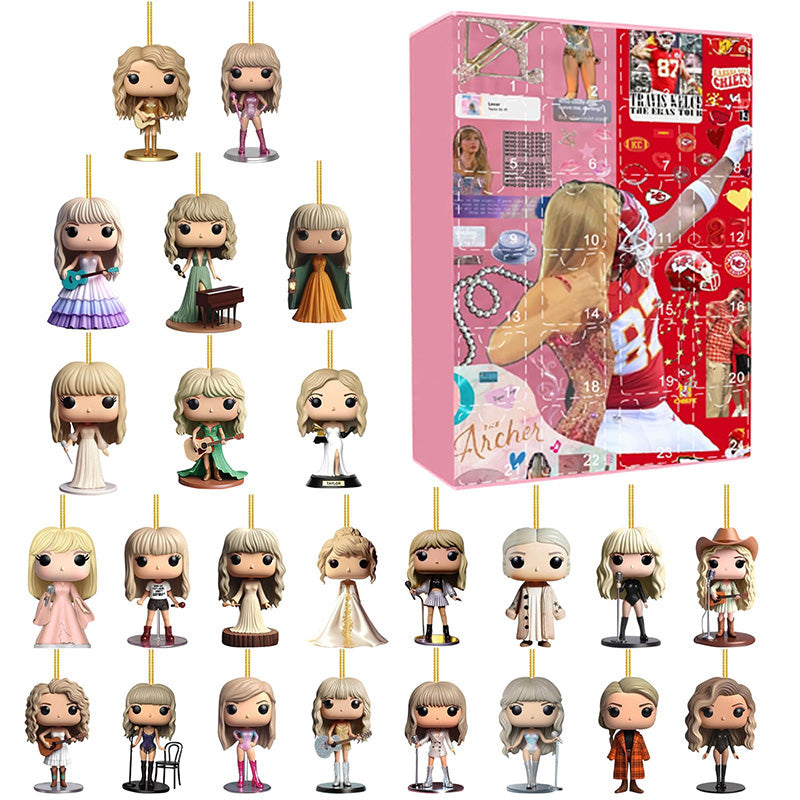 SwiftCharm Advent Calendar — 24 Taylor Swift Figurines 1