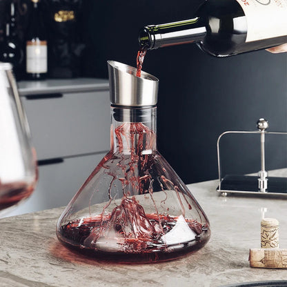 1500ml Crystal Wine Decanter with 12-Channel Aerator 2