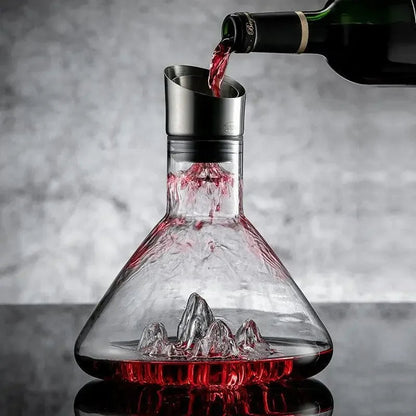 1500ml Crystal Wine Decanter with 12-Channel Aerator 1