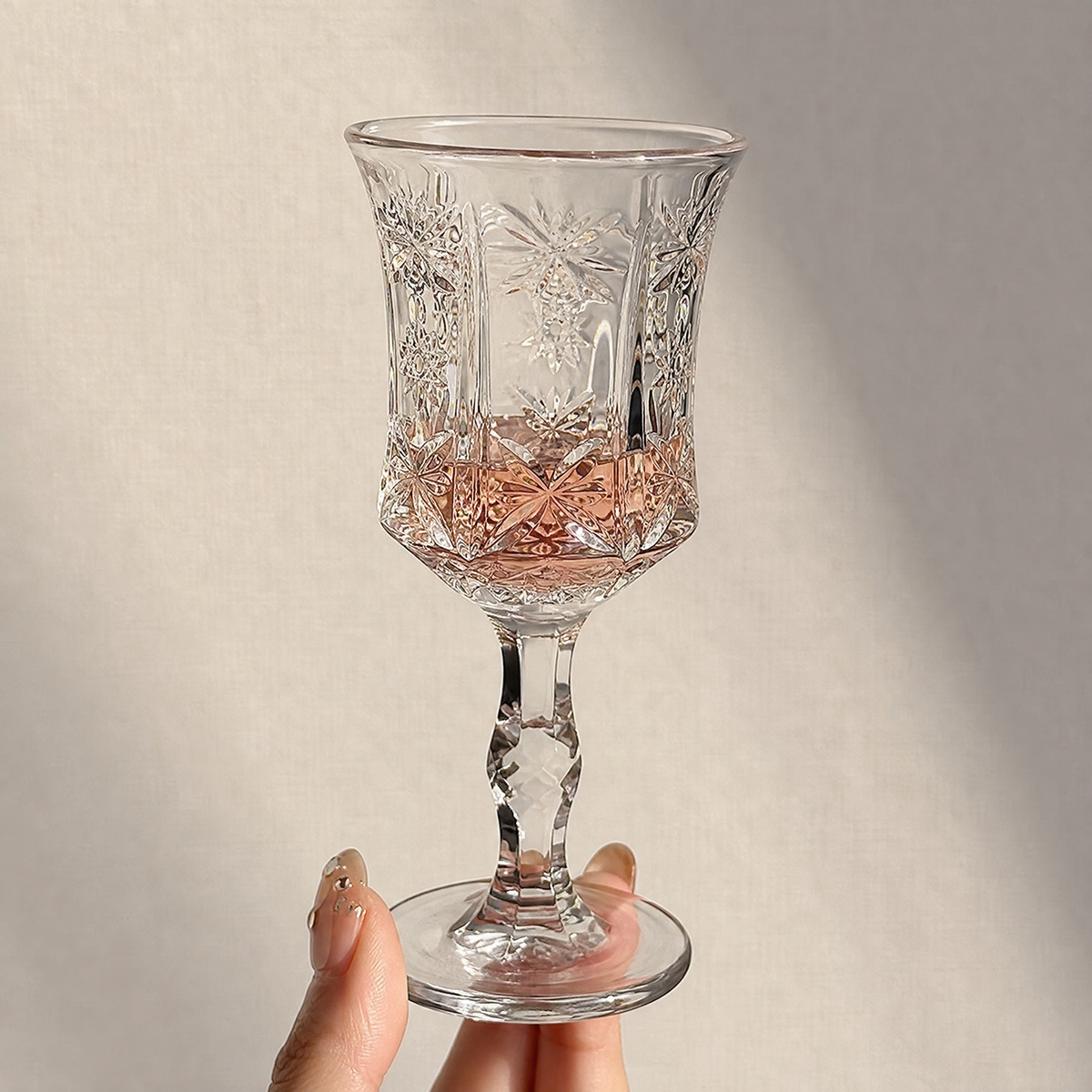 Champagne Glass Vintage Engraved — Crystal Pattern 50/100ml 3