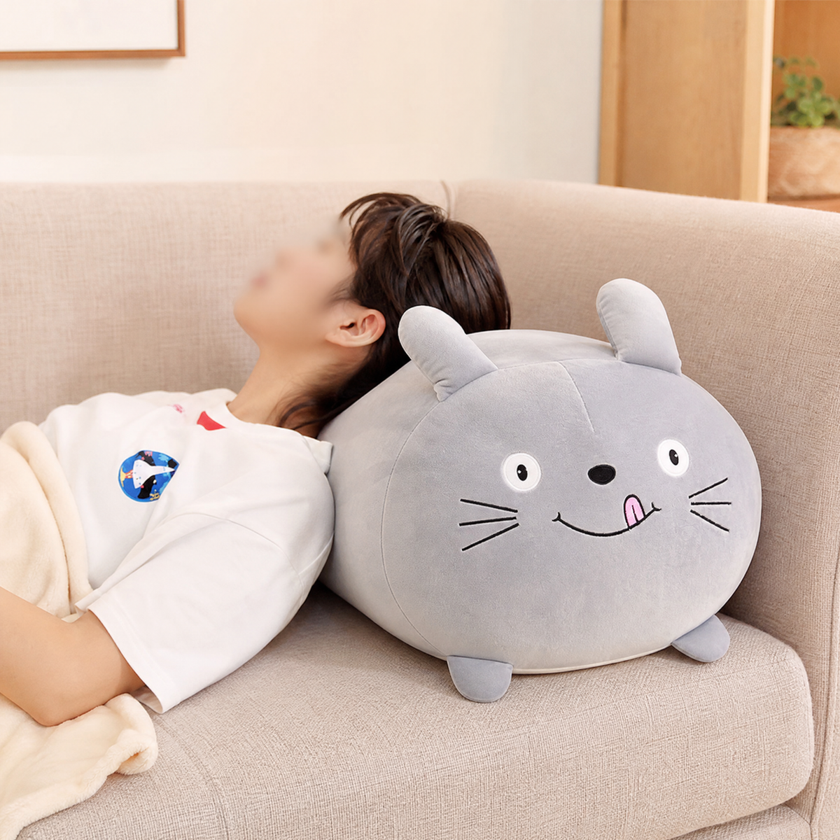 Kawaii Plush Toy Animal Pillow — Cat Panda 18–28 cm 4
