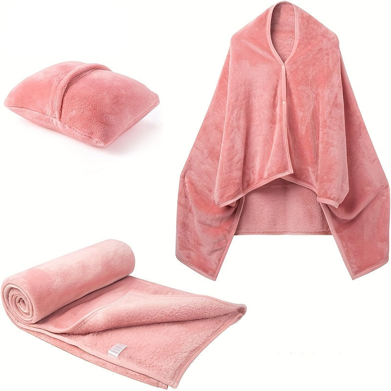 2-in-1 Portable Electric Heated Blanket with Pillow Function 3