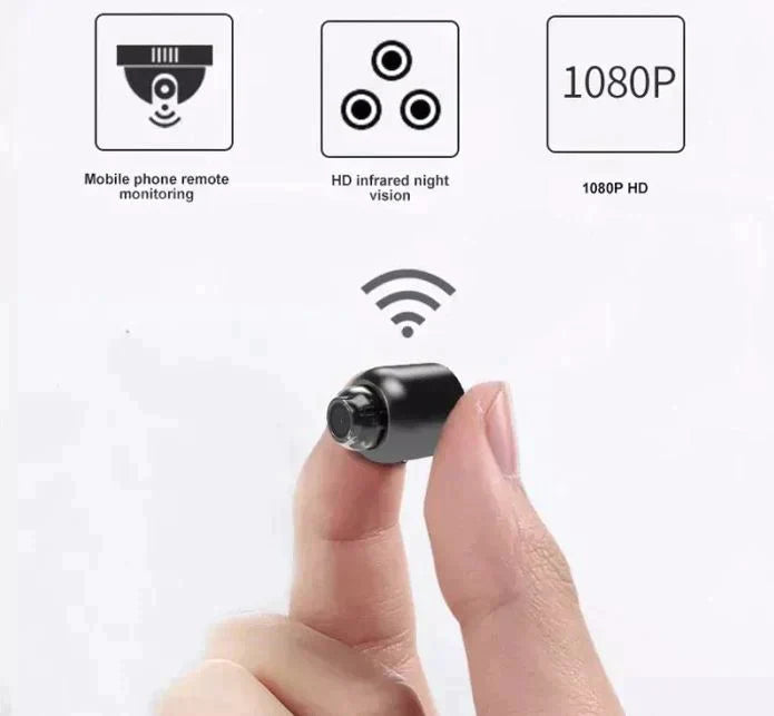 2-Pack Mini WiFi Security Camera 1080P HD — Night Vision Motion Detection 4