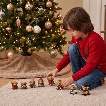 24-Day Highland Cow Advent Calendar — Collectible Mini Figurines 2