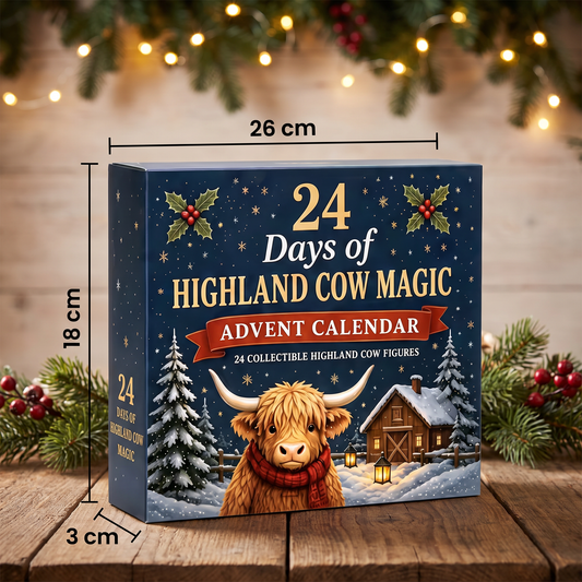 24-Day Highland Cow Advent Calendar — Collectible Mini Figurines 1