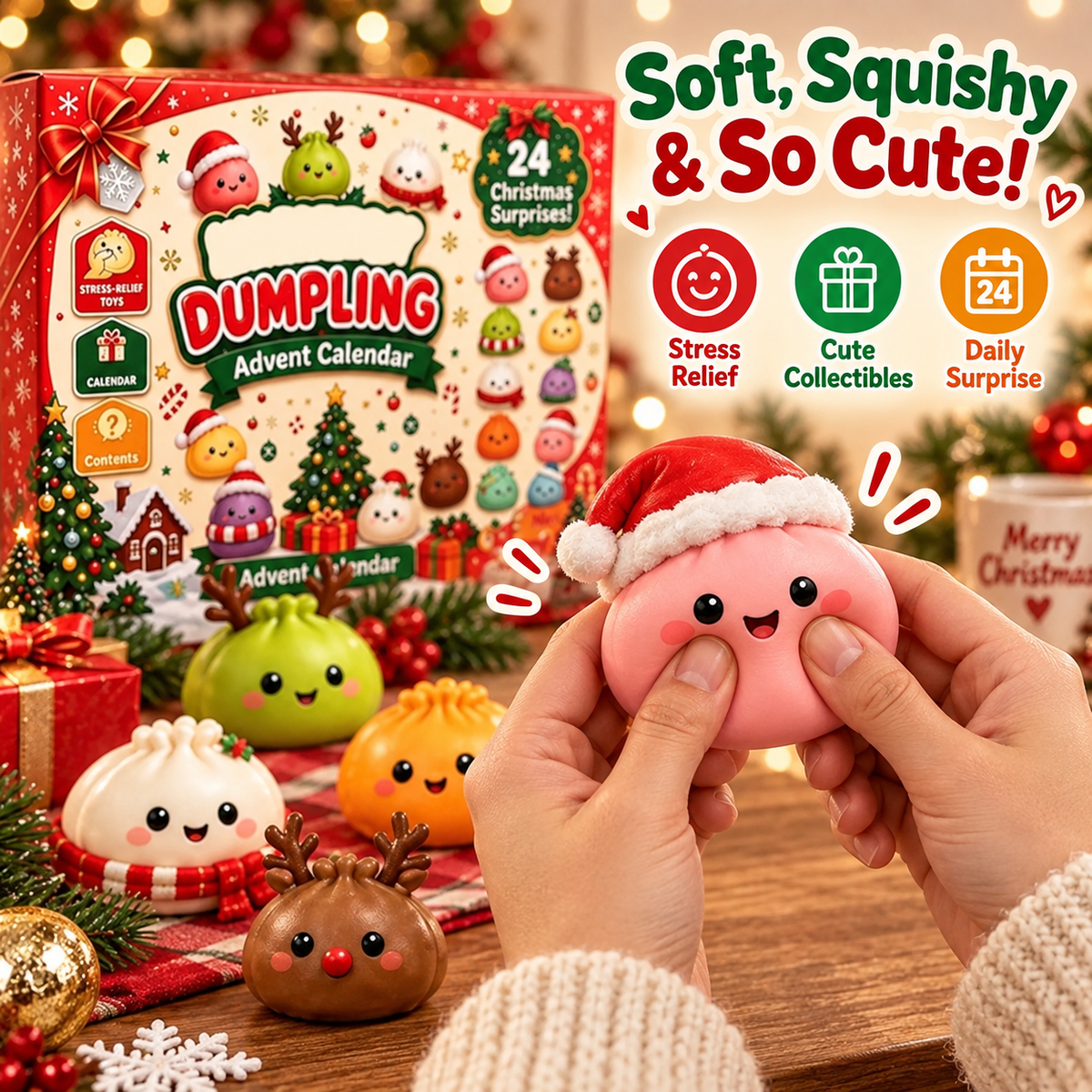 24-Day Squishy Advent Calendar – Christmas Surprise Toys 7
