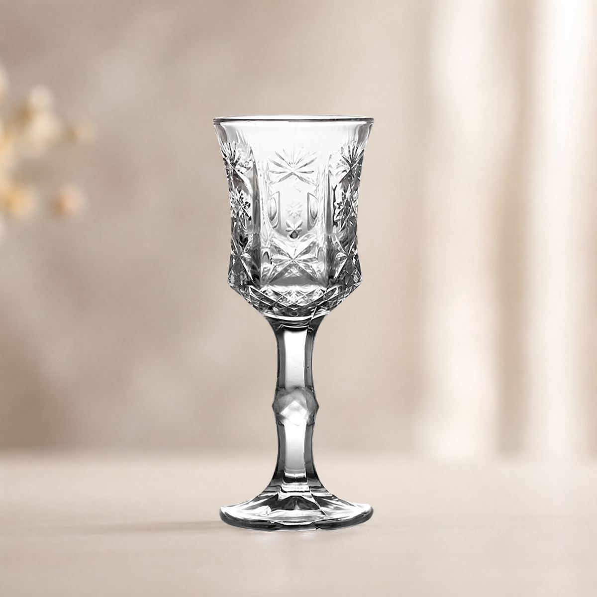 Champagne Glass Vintage Engraved — Crystal Pattern 50/100ml 7