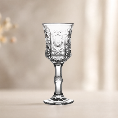 Champagne Glass Vintage Engraved — Crystal Pattern 50/100ml 7