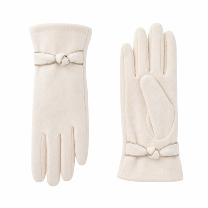 Women's Bow-Detail Winter Gloves — Wool-Look, One Size Fits All 6