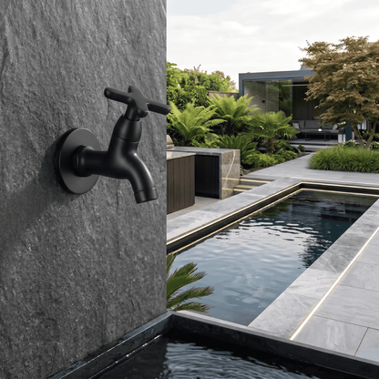 Brass Wall Mounted Faucet Kitchen Bathroom