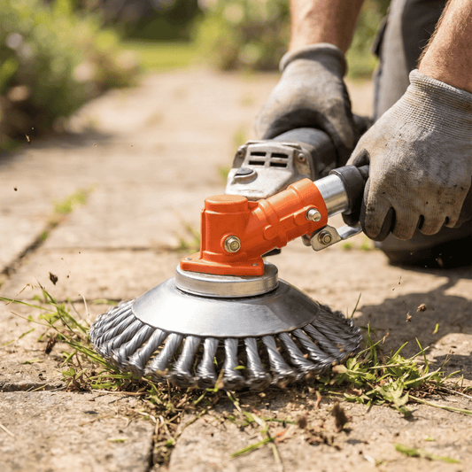 Carbon Steel Trimmer Head Attachment — Heavy-Duty Weed Cutter