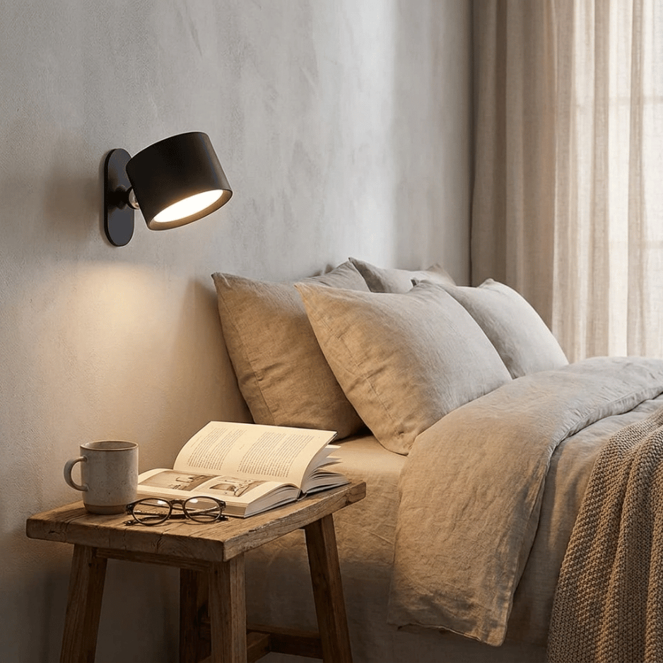 Cordless 360° Wall Light USB Rechargeable Reading Lamp