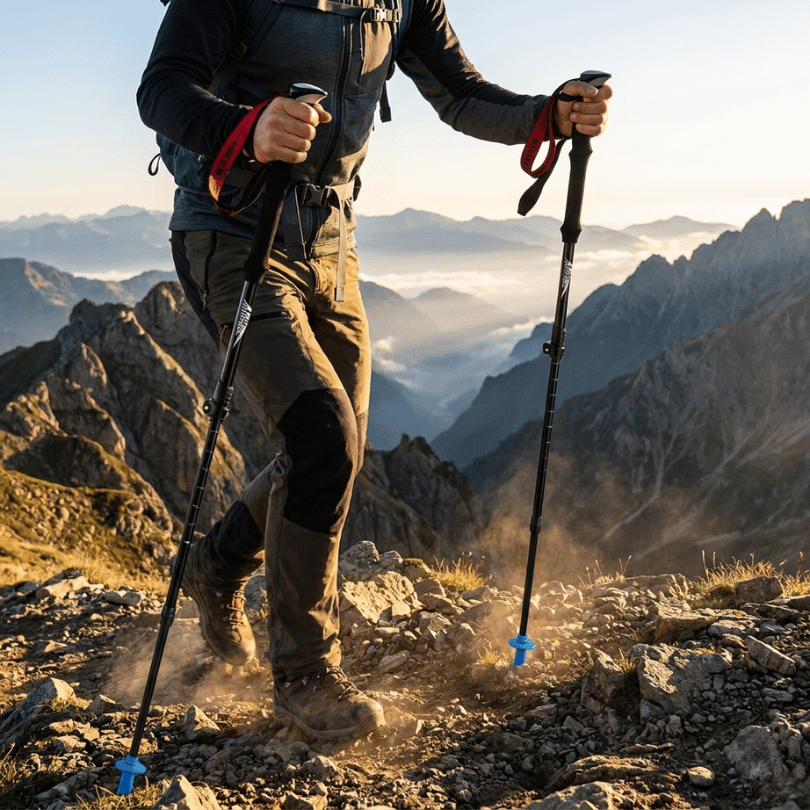 Foldable Trekking Poles Adjustable – Lightweight Hiking Sticks