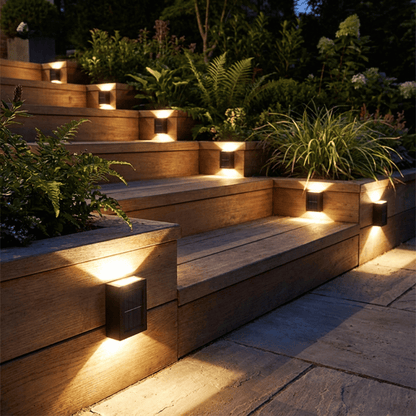 Solar Fence Lights IP65 Waterproof Wireless Garden Lamp