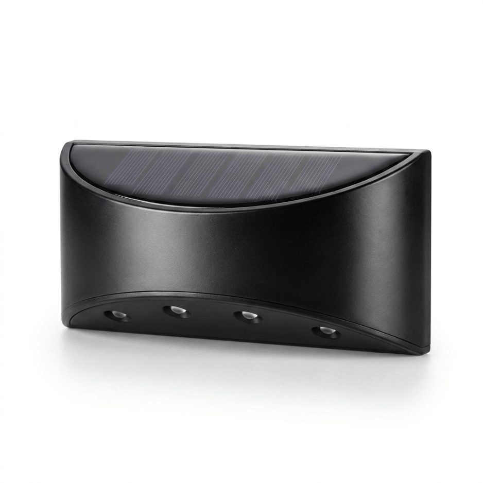 Solar Wall Lights 4-LED IP65 Warm & Cool White Garden Spot