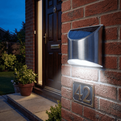 Solar Wall Lights 4-LED IP65 Warm & Cool White Garden Spot
