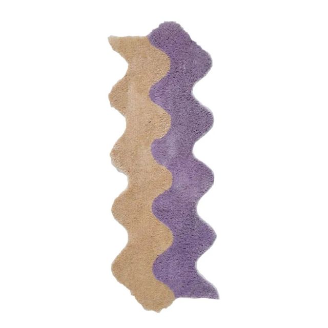 Abstract Color Block Rug — Cotton-Polyester Blend 45x120cm 3
