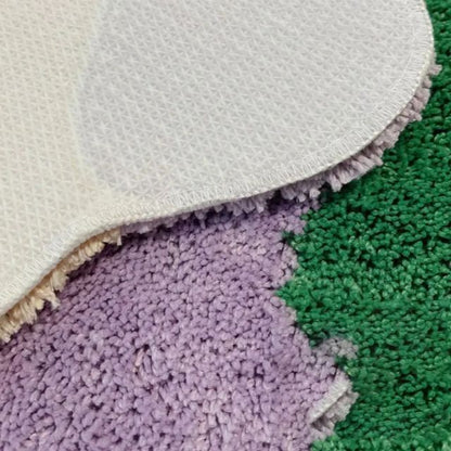 Abstract Color Block Rug — Cotton-Polyester Blend 45x120cm 7