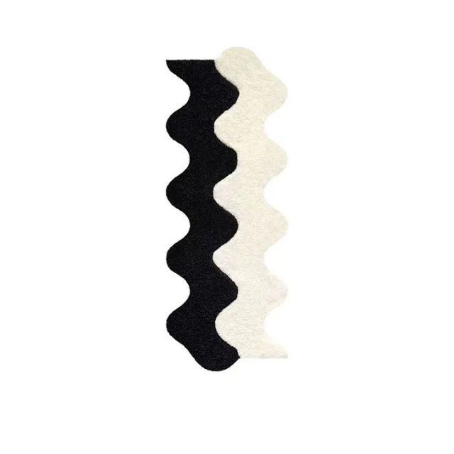 Abstract Color Block Rug — Cotton-Polyester Blend 45x120cm 9