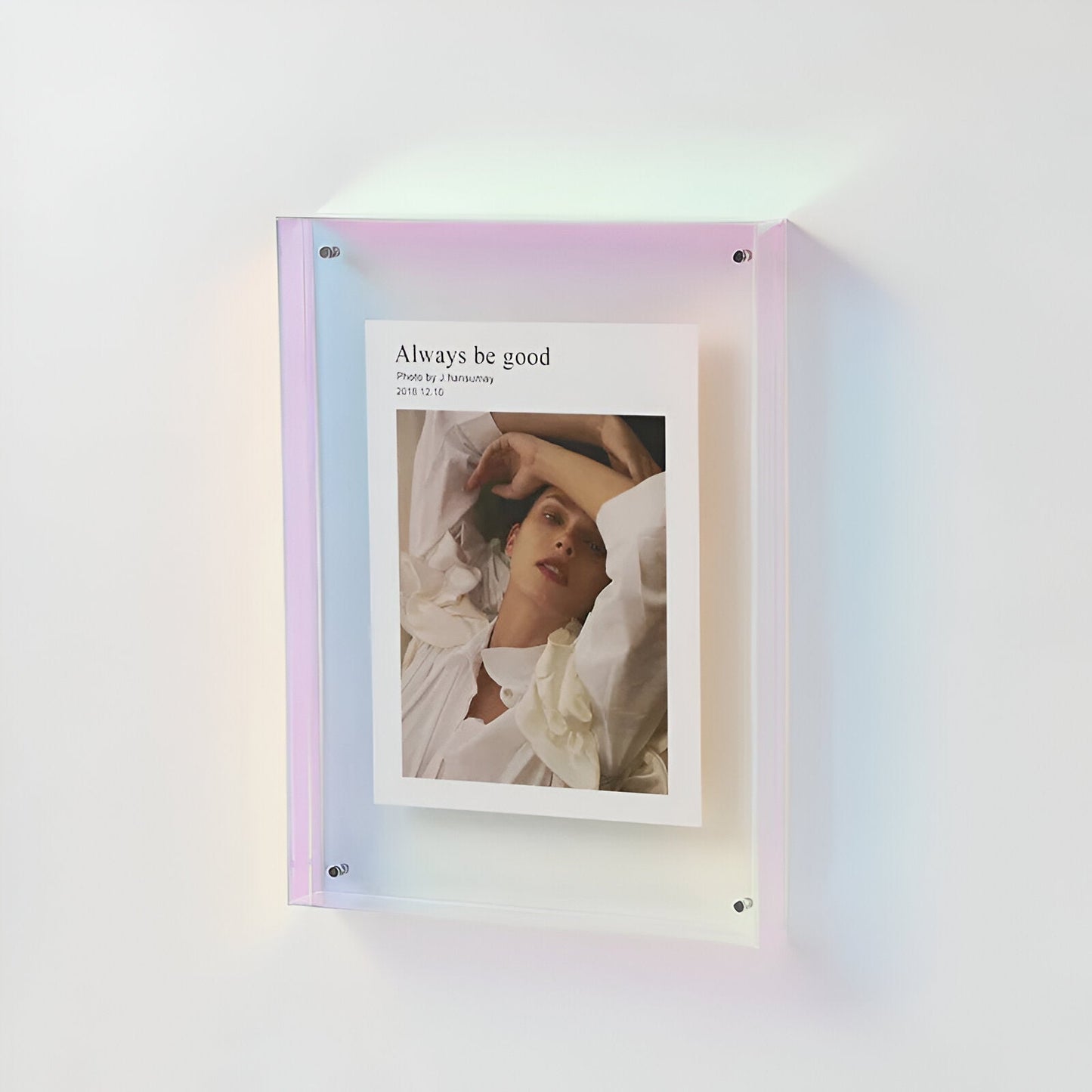 AcryGlow Transparent Acrylic Picture Frame — Minimalist Design 8