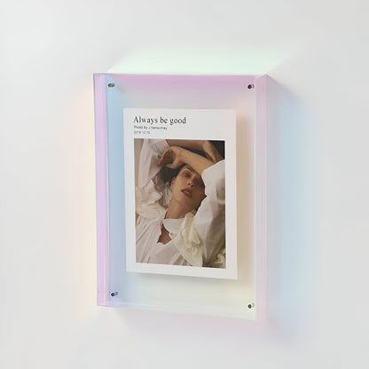 AcryGlow Transparent Acrylic Picture Frame — Minimalist Design 8