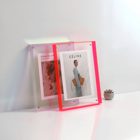 AcryGlow Transparent Acrylic Picture Frame — Minimalist Design 1
