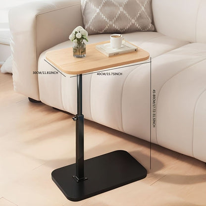 Adjustable Height Coffee Table — Wood & Metal Side Table 5