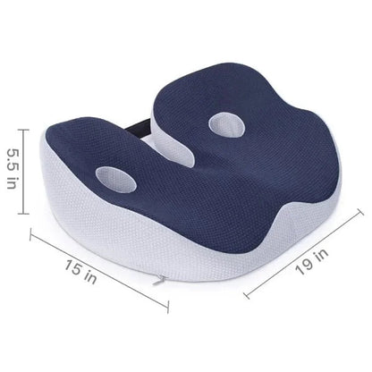 Memory Foam Seat Cushion — Coccyx & Sit Bone Pain Relief 11