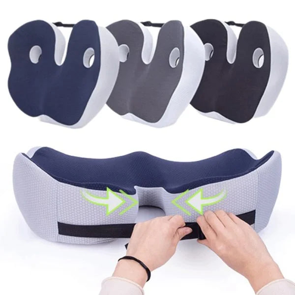 Memory Foam Seat Cushion — Coccyx & Sit Bone Pain Relief 15