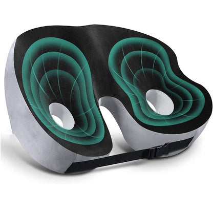 Memory Foam Seat Cushion — Coccyx & Sit Bone Pain Relief 16