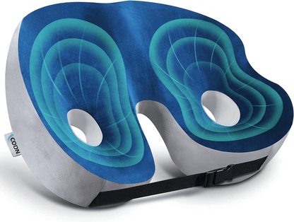 Memory Foam Seat Cushion — Coccyx & Sit Bone Pain Relief 17