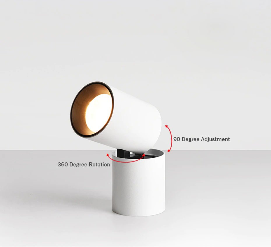 Adjustable Round LED Downlight — Surface Mounted 7W/12W 4