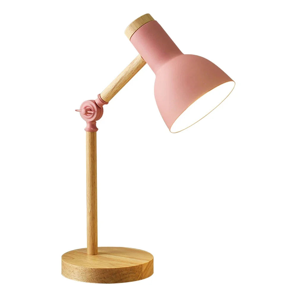 Adjustable Wood Desk Lamp — Reading & Study Table Light 4