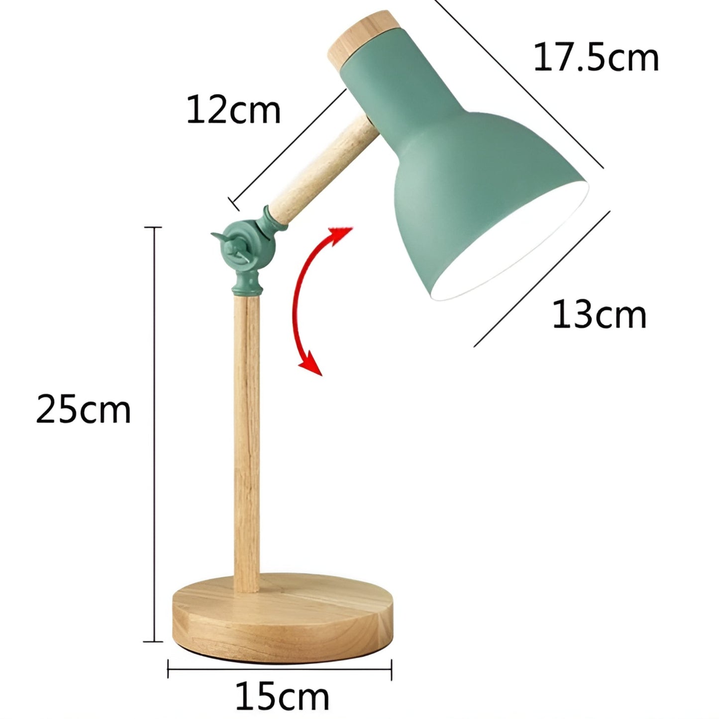 Adjustable Wood Desk Lamp — Reading & Study Table Light 6