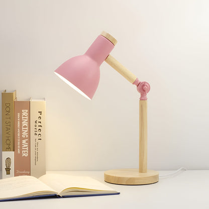 Adjustable Wood Desk Lamp — Reading & Study Table Light 1