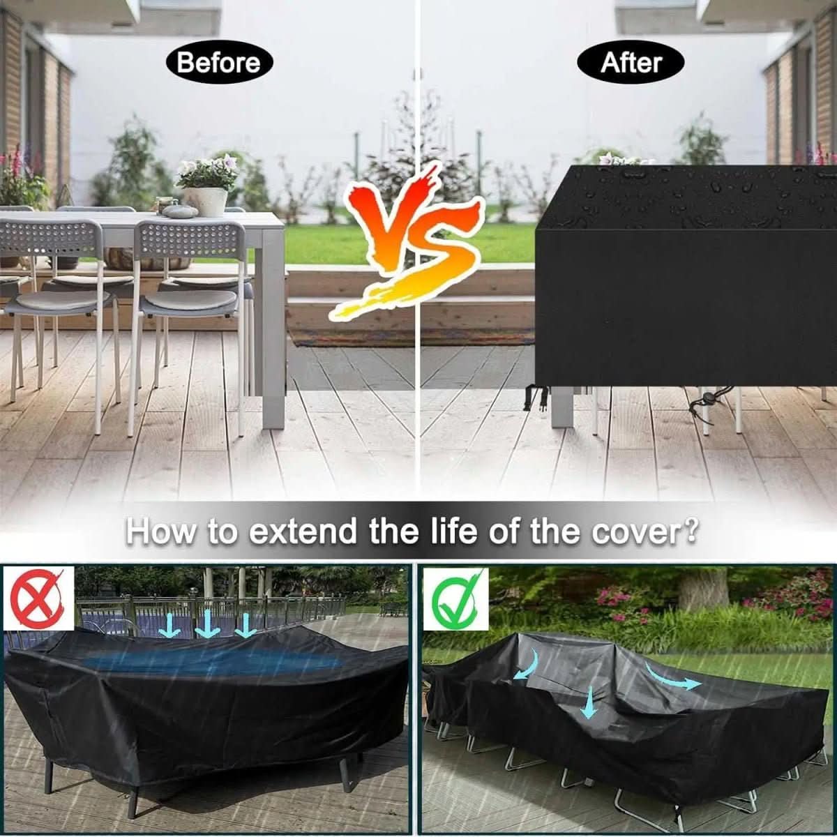 AeroVerra Patio Furniture Cover — All-Weather UV Protection 5