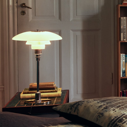 Amber Glass Table Lamp – Scandinavian Minimalist Design 5