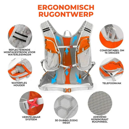 Waterproof Hydration Backpack with 2L Water Bladder 9