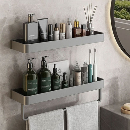 AquaShelf Bathroom Wall Shelf — Organizer with Towel Holder 3