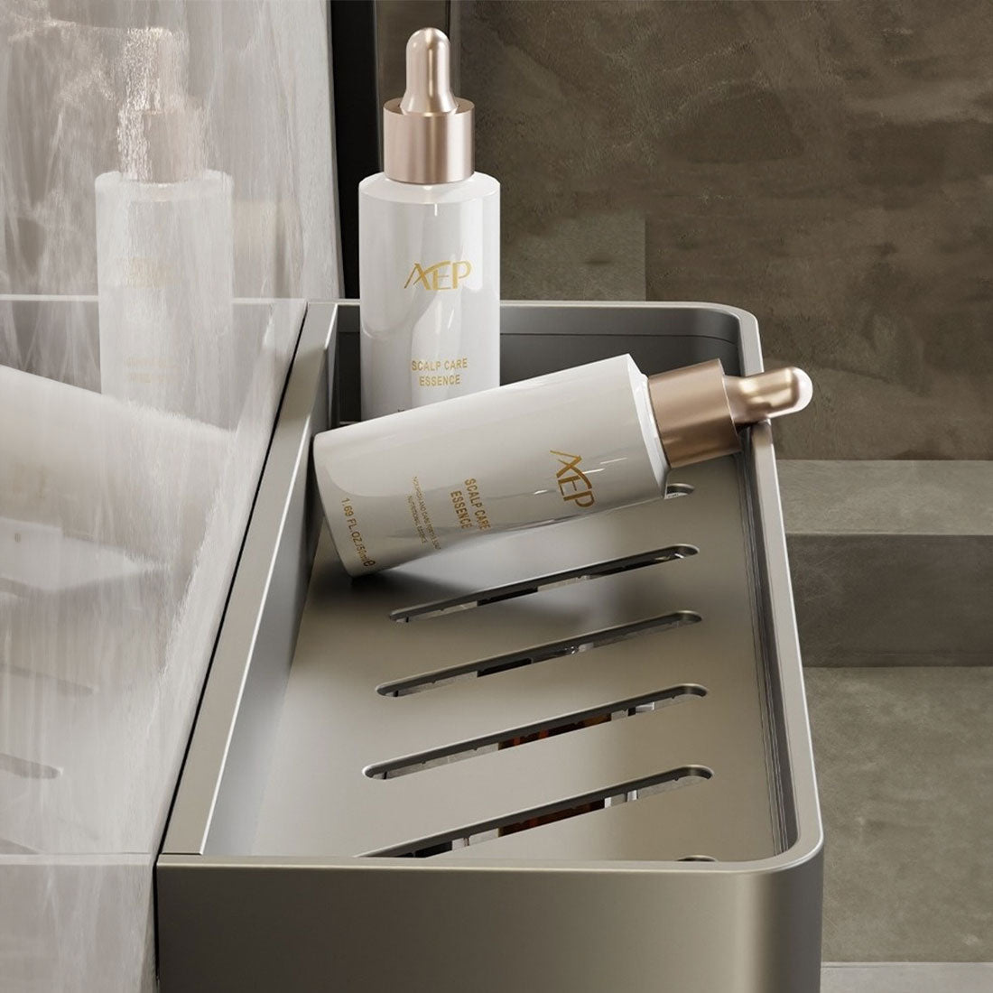 AquaShelf Bathroom Wall Shelf — Organizer with Towel Holder 4