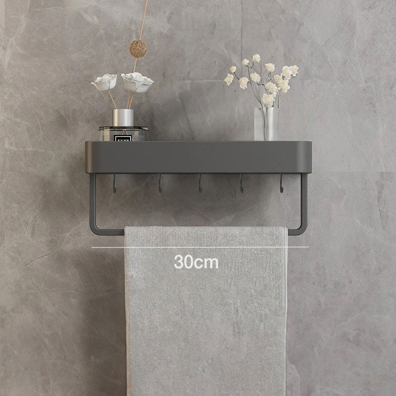AquaShelf Bathroom Wall Shelf — Organizer with Towel Holder 7