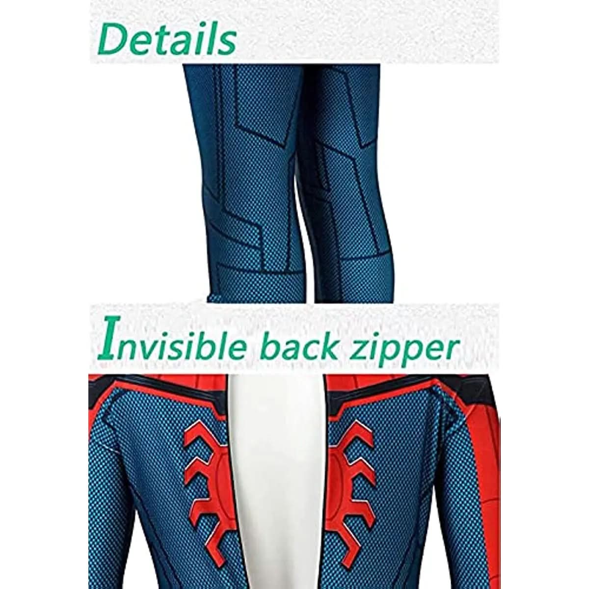 Arachnid Hero Superhero Costume — Full Body Suit with Mask 3