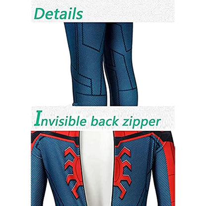 Arachnid Hero Superhero Costume — Full Body Suit with Mask 3