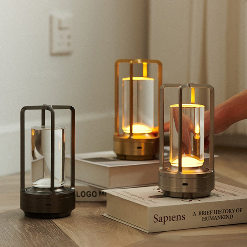 Nordic Rechargeable Table Lamp — Touch Dimmer & 36Hr Battery 1